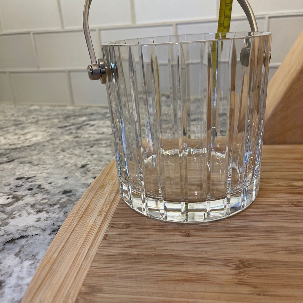 Baccarat Harmonie Crystal Ice Bucket. Made in France. Hand Wash. 5”H Beautiful - Picture 8 of 14
